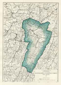 Monongahela National Forest Historic Map And Documents - West Virginia ...